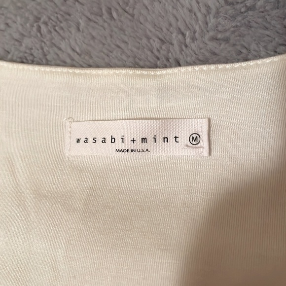 Wasabi & Mint White Cutout Long Sleeve - Picture 3 of 5